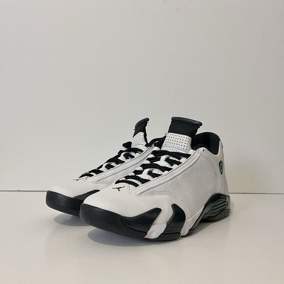2016 Air Jordan 14 Retro Oxidized Green XIV AJ14 Wht Blk Rare 487471 106 Sz 10 main image 6